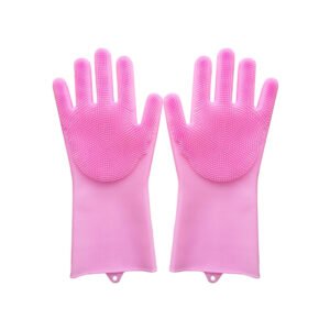 Silicone Glove Cleaning Sponge, Dishwashing Gloves
